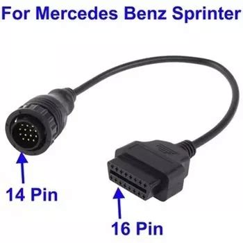 Cabo Adaptador Obd Pinos Pinos Mercedes Sprinter Vw