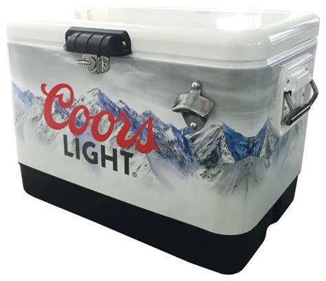 Koolatron Coors Light Stainless Steel Ice Chest Clic Contemporary