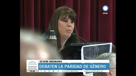 Sesion Debate Ley Paridad De Genero Sandra Gim Nez Youtube