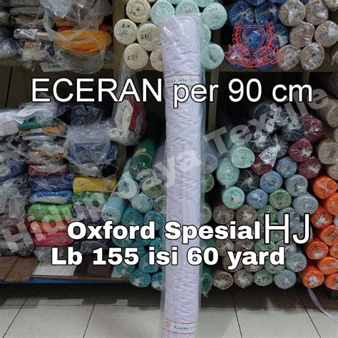 Jual Kain OXFORD PUTIH HJ Super Quality Lb 150 Cm Eceran YARD Bahan