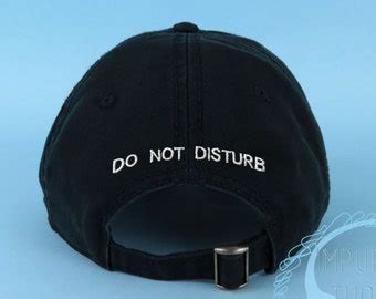 FUCK OFF Dad Hat Embroidered Baseball Cap Low Profile Black Etsy