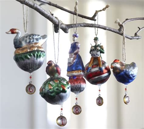 Twelve Days of Christmas Ornaments - Set of 12 | Pottery Barn