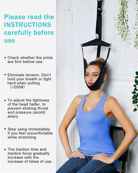 Neck Traction Device Over Door For Home Use Portable Stretcher Hammock