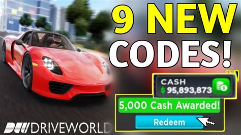 ⚠️update⚠️ Drive World Redeem Codes December 2023 All New Working