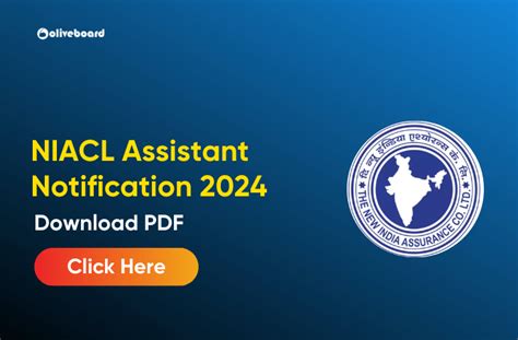 NIACL Assistant Recruitment 2024 Notification Out For 300 Posts