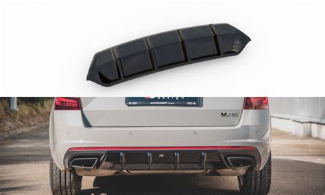 Maxton Design Spoiler zadního nárazníku Škoda Octavia III RS Liftback