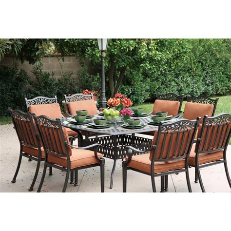 Darlee Charleston 9 Piece Cast Aluminum Patio Dining Set Bbqguys