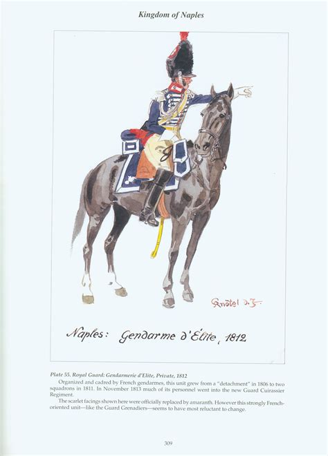 Kingdom Of Naples Plate 55 Royal Guard Gendarmerie D Elite Private