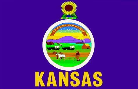 OnlineLabels Clip Art - Flag Of Kansas