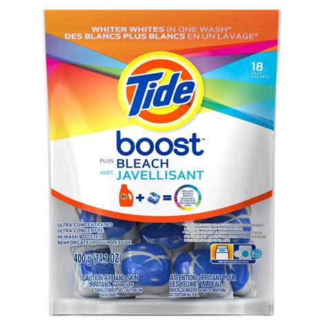 Tide Unit Dose Stain Remover Boost with Bleach (18-Count)-003700083087 - The Home Depot