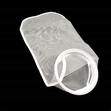 200 Micron Nylon Liquid Filter Bag Sewn Plastic G Flange Ring Size