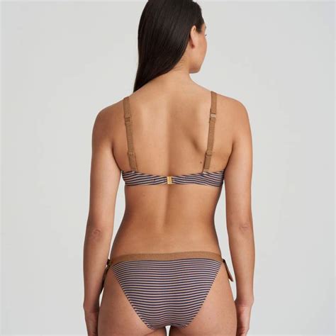 Bikini A Rayas Con Aro Sin Relleno Unas Con Descuento Bikini Con Aro