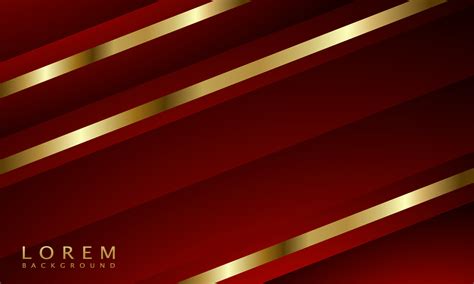 Abstract Red Luxury Background With Golden Line 11427626 Vector Art At