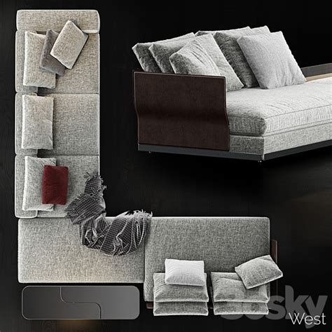 Minotti West Sofa 1 Sofa 3d Model