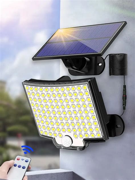 L Mpara Solar 106LED Para Exteriores L Mpara De Pared Superbrillante