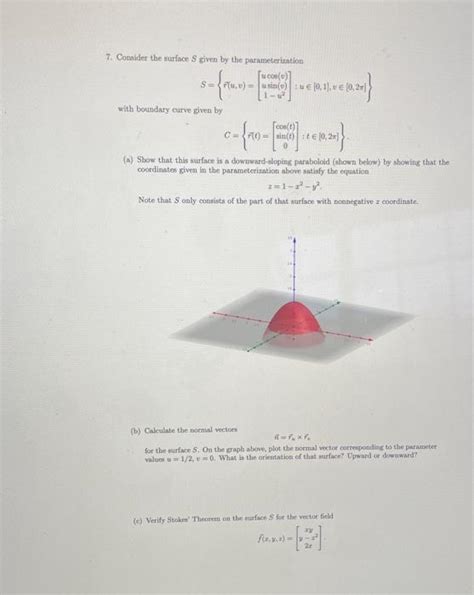 7 Consider The Surface S Given By The Chegg