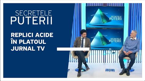 Replici acide în platoul Jurnal TV YouTube