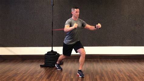 Resistance Band Chest Press Youtube