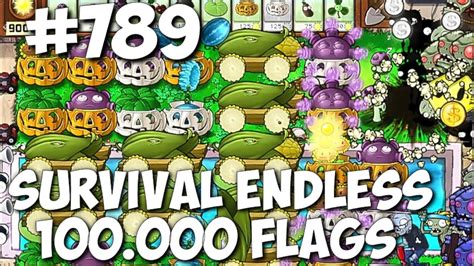 Plants Vs Zombies Survival Endless Flags Part