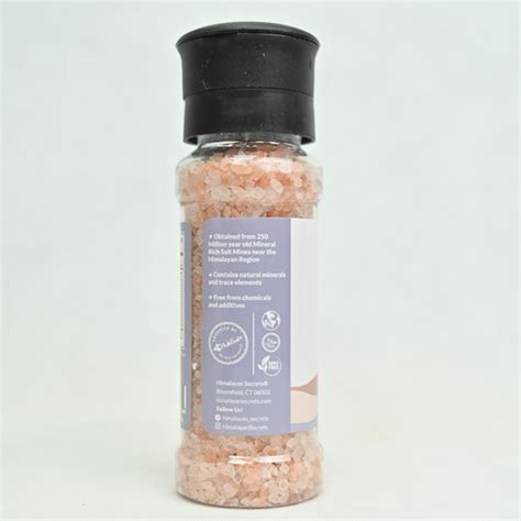 Himalayan Secrets Pink Salt Ceramic Grinder Bottle 225grams Gulfood 2025