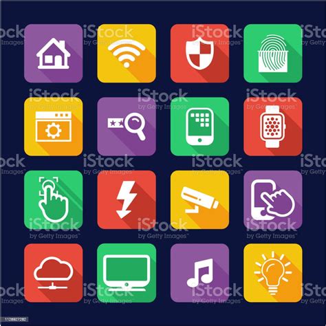 Smart Home Icons Flat Design Stock Illustration Download Image Now