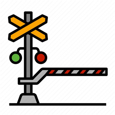 Train Railroad Crossing Stop Signal Road Sign Railway Level