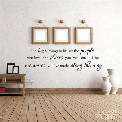 The Best Things In Life Quote Wall Sticker Diy Life Quote Wall Decals