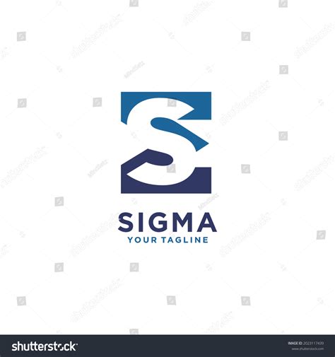 Sigma Symbol Logo Design Vector Illustration Stock Vector (Royalty Free ...