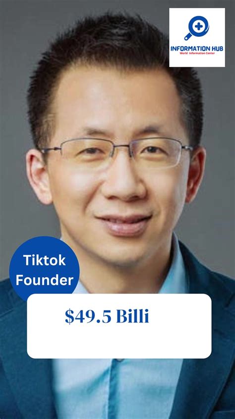 Zhang Yiming 张一鸣 Net Worth 2022 Tiktok Founder Former CEO ByteDance