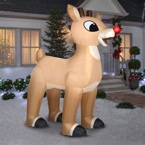 10' Airblown Standing Rudolph Christmas Inflatable – Seasons Inflatables