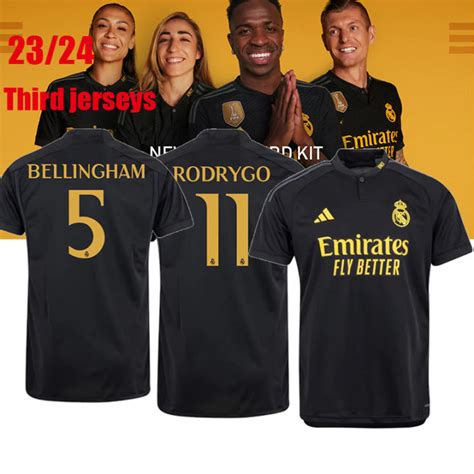 Top Quality Bellingham Vini Jr Soccer Jerseys Real Madrid Mens