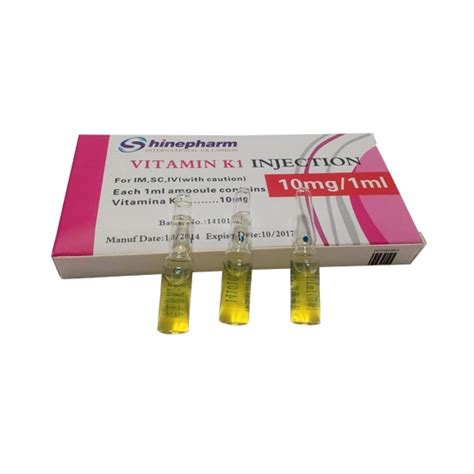 Vitamin K1 Injection Vk1 Injection 10mg1ml Vitamins Medicine China