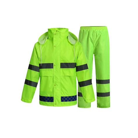 high visibility raincoat