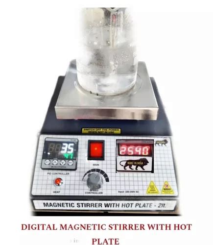 Sesw Ltr Capacity Digital Magnetic Stirrer With Steel Hot Plate Free