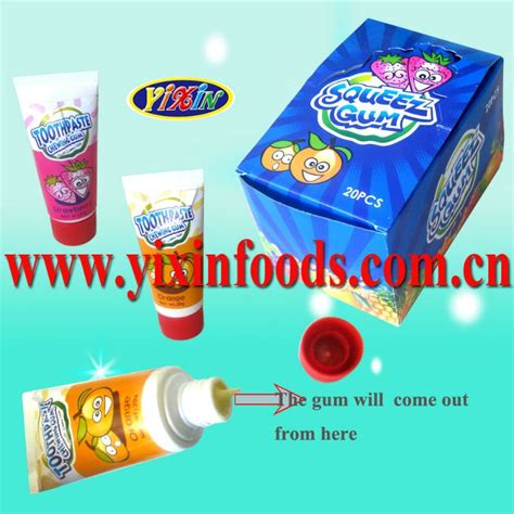 Toothpaste Bubble Gum,China price supplier - 21food