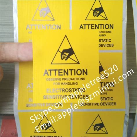 2x2 Inch Reusable ESD Sensitive Warning Labels From China Manufacturer