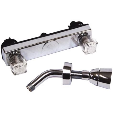 United States Hardware 8 In. Centers 2-Valve Exposed Mobile Home Shower ...