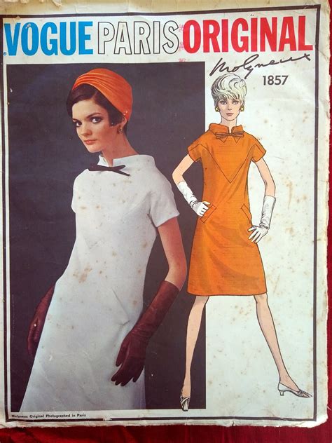 Vogue S Paris Original Molyneux Mod Dress Pattern Size B