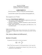 Assignment Pdf University Of Guelph College Of Management And