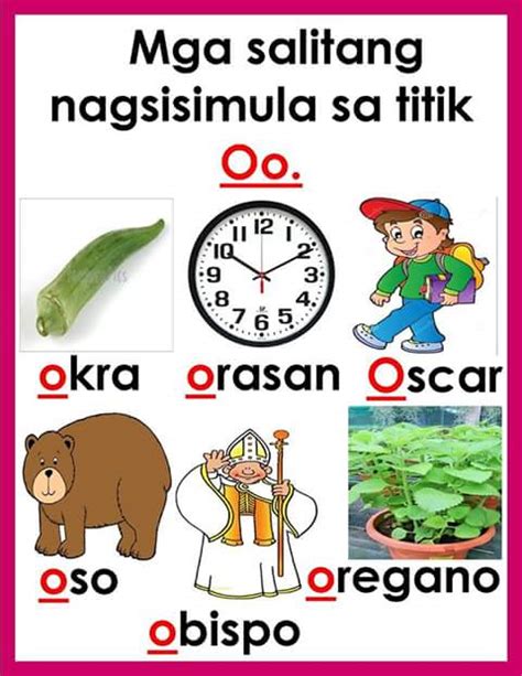 Teacher Fun Files Mga Salitang Nagsisimula Sa Mga Sumusunod Na Titik