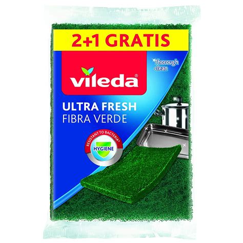 Vileda Spugna Ultra Fresh Fibra Verde Pz