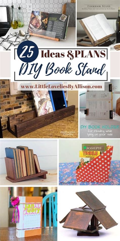 25 DIY Book Stand Hacks Using Household Materials | Diy book stand, Diy ...