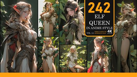 ArtStation - Elf Queen In Anime Style Vol.14-4K|Anime Character ...