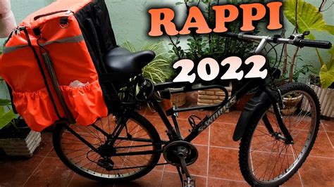 Mochila Rappi Delivery Sobre La Bicicleta YouTube