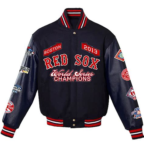 Mlb Boston Red Sox Varsity Letterman Jacket World Series Champions With