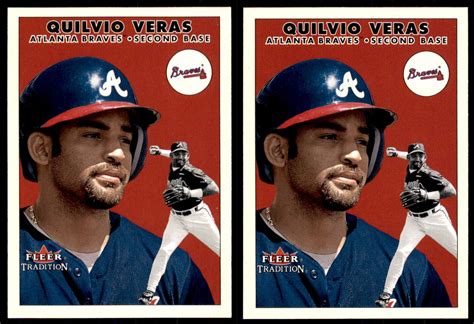 Lot Of 2 Quilvio Veras 2000 Fleer Tradition Update Card U77 Rookie Ebay