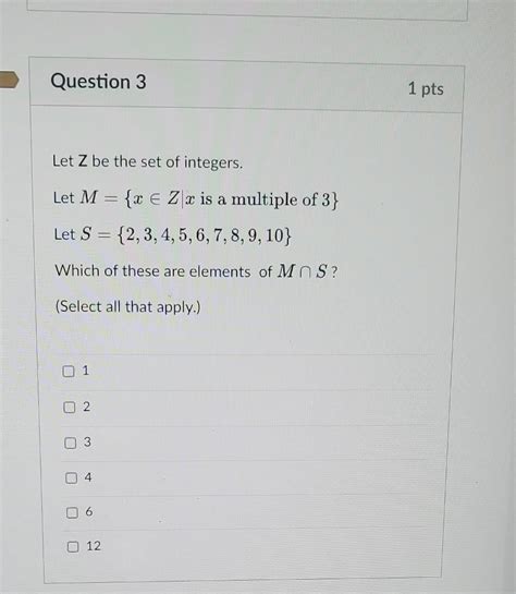 Solved Let Z Be The Set Of Integers Let M {x∈z∣x Is A