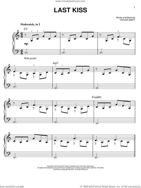 Guitar Chords Last Kiss