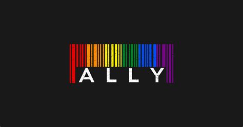 Lgbt Rainbow Pride Flag Barcode Ally Rainbow Pride Flag T Shirt