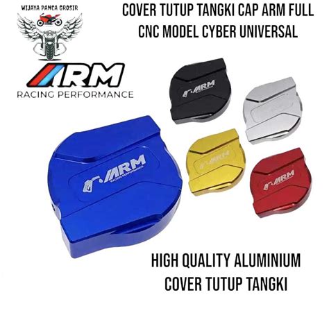 Jual COVER TUTUP TANGKI ARM FULL CNC MODEL CYBER FUEL CAP COVER TUTUP